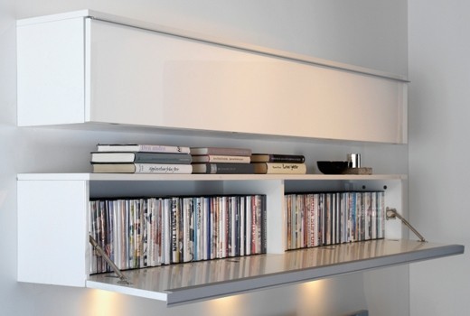 Hidden DVD storage