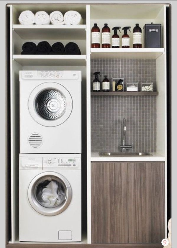 Basement Laundry Room Ideas - Neat and Tidy with Smart Cabinet