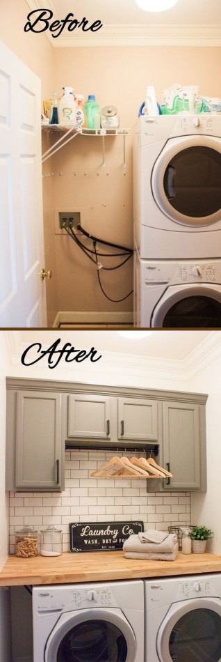 Basement Laundry Room Ideas Before and After