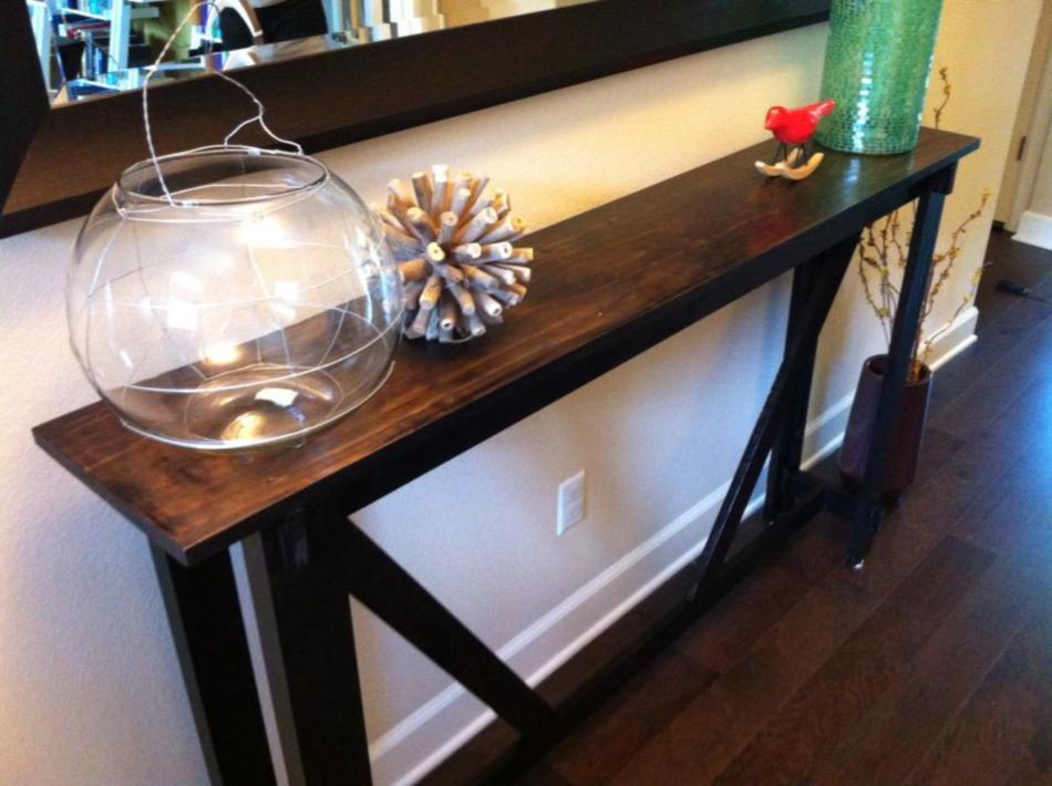 rustic entry table ideas