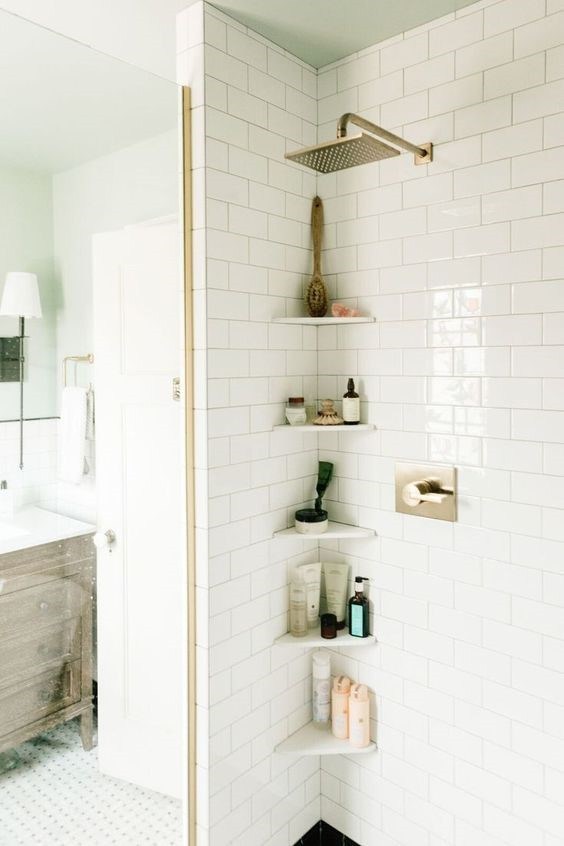 Chic Small Bathroom Ideas - No Tub? Make the Most of Your Shower!