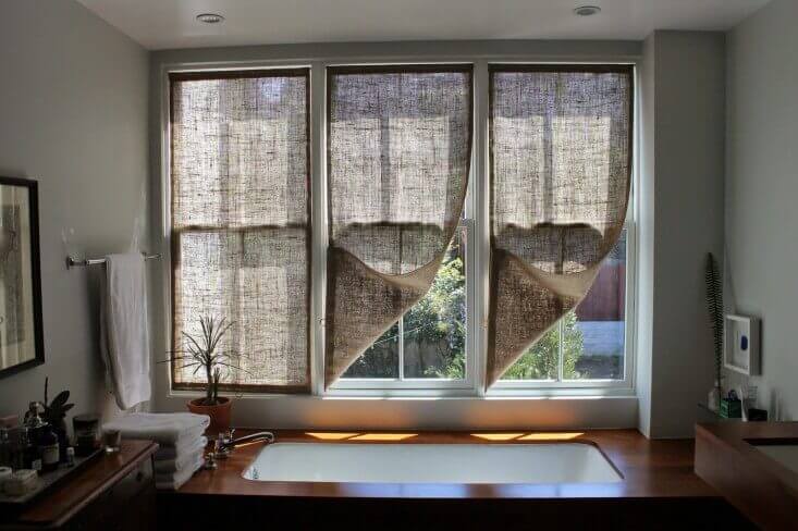 3 Window Curtain Ideas Burlap Curtains 1