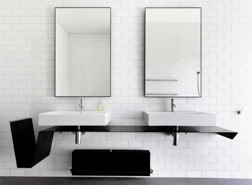 Bathroom Mirror Ideas for Double Sink Multiple Mirrors