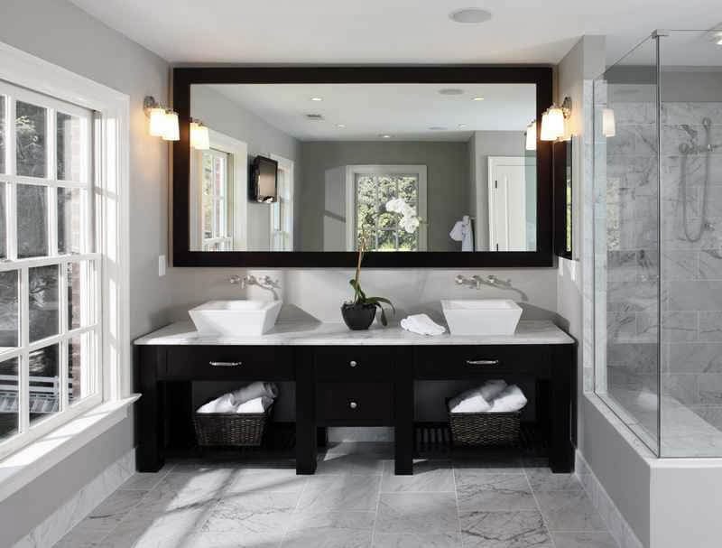Big Bathroom Mirror Ideas Oversized Mirrors