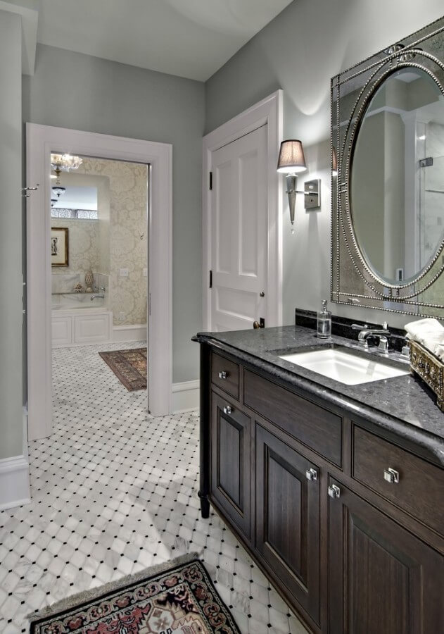 Black Half Bathroom Ideas Add Classic Vanities