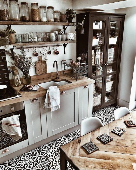 Black and White Kitchen Ideas Introduce Farmhouse Sink to Your Kitchen 2