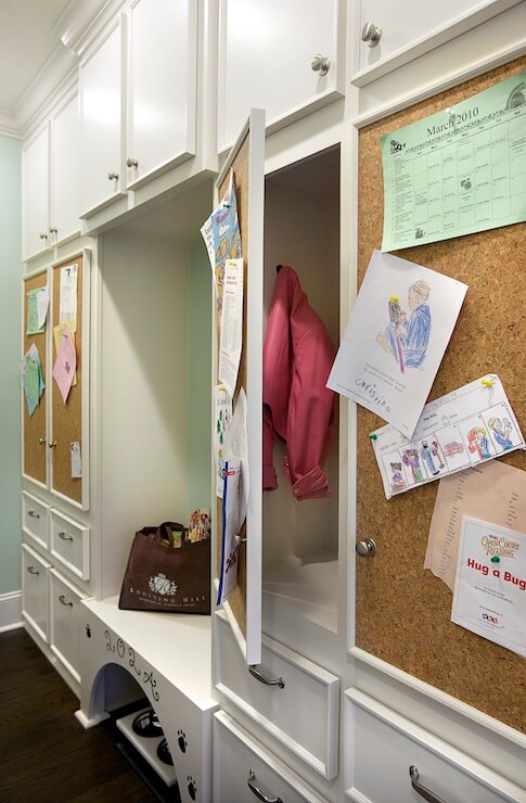 Cork Board Ideas Mudroom With Cork Board