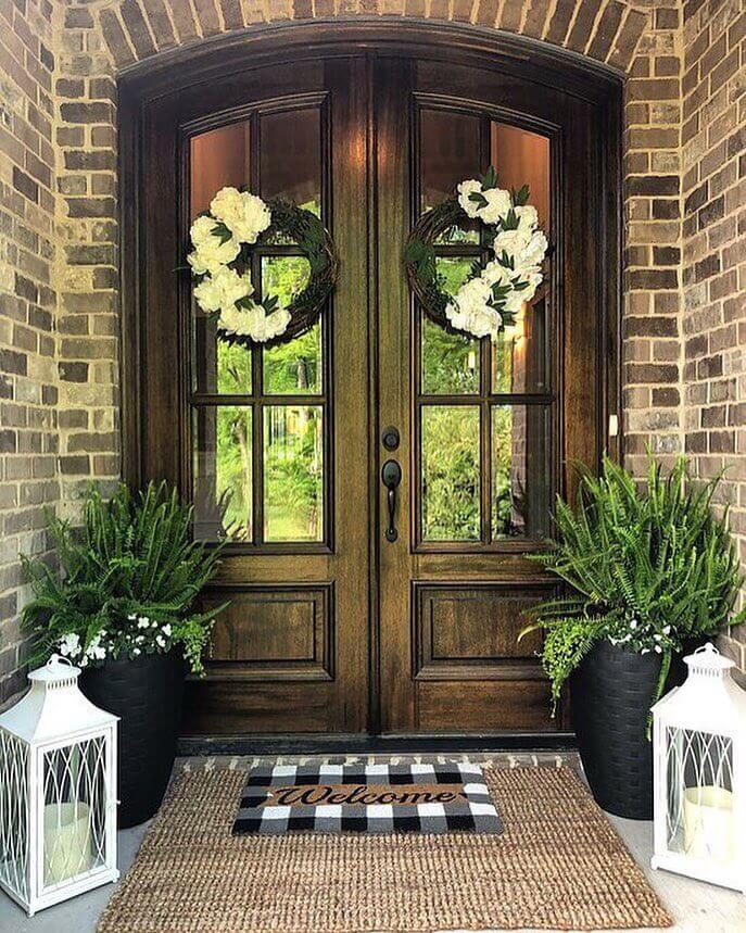 Double Front Door Ideas Finished French Doors