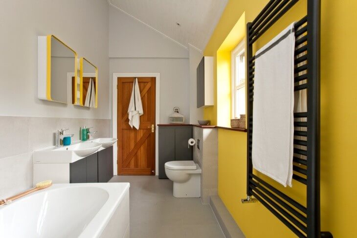 Gray Half Bathroom Ideas Yellow Bathroom Ideas
