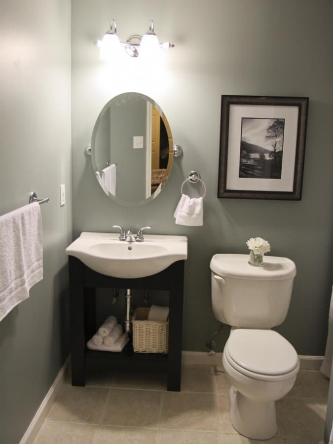 Half Bathroom Ideas On a Budget Grey and White Half Bathroom Ideas