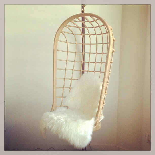 Indoor Hanging Chair for Bedroom Hanging Chair Faux Fur