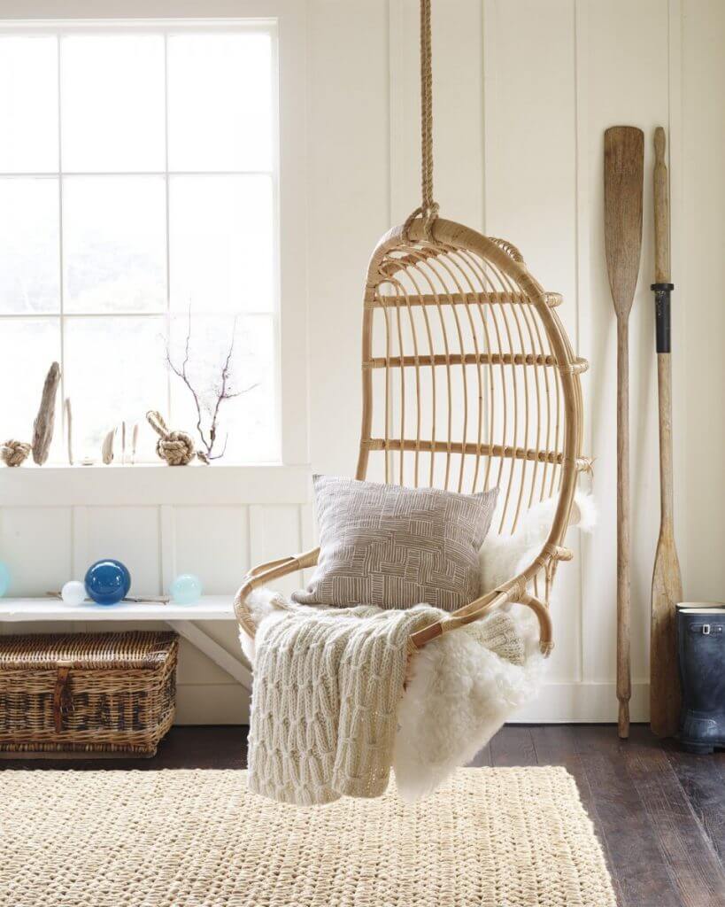 Indoor Hanging Chair with Stand Hanging Rattan Chair