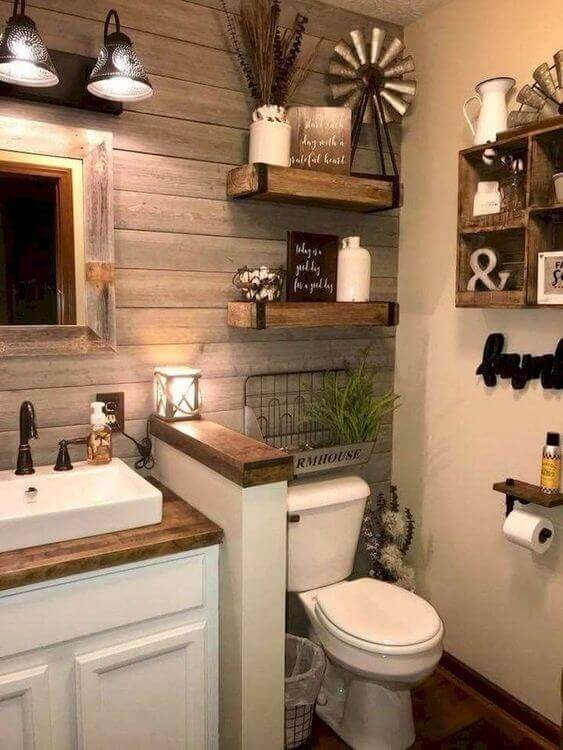 Light Blue Rustic Bathroom Ideas Log Cabin Bathroom So Relaxing
