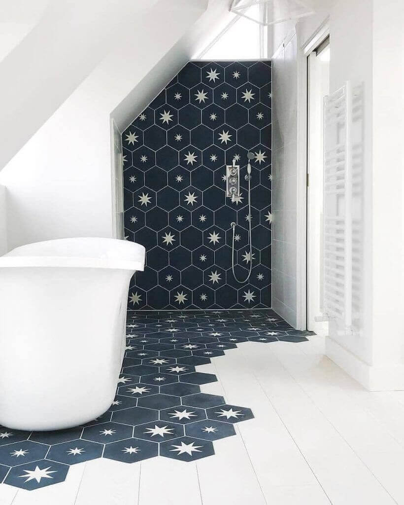 Master Bathroom Tile Floor Ideas Futuristic Blue Bathroom Tile Floor Ideas
