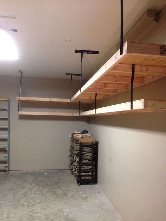 Overhead Garage Storage Installation Safer for and securer from children and pets