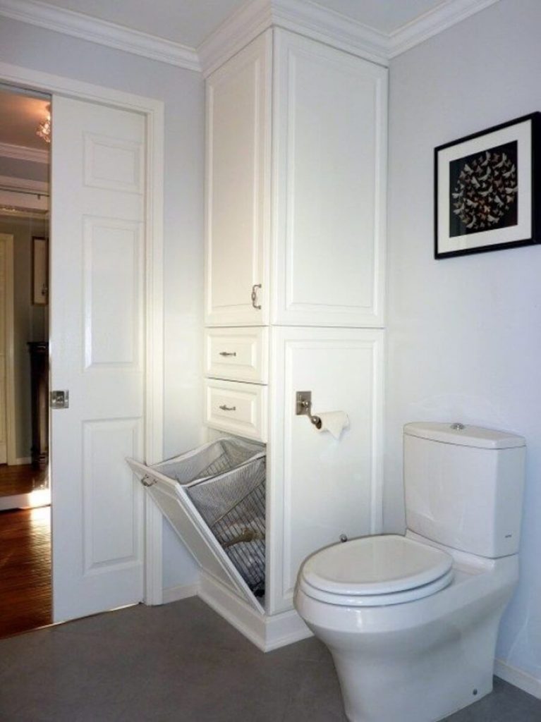 Painting White Bathroom Cabinet Ideas Hidden Laundry Hamper Is What You Really Need