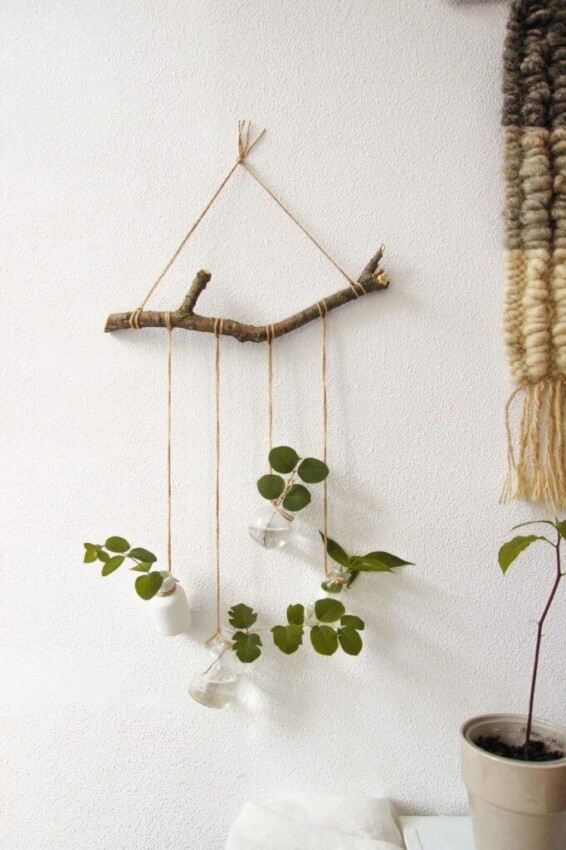 Pinterest DIY Hanging Planters Flowers Plant Wall