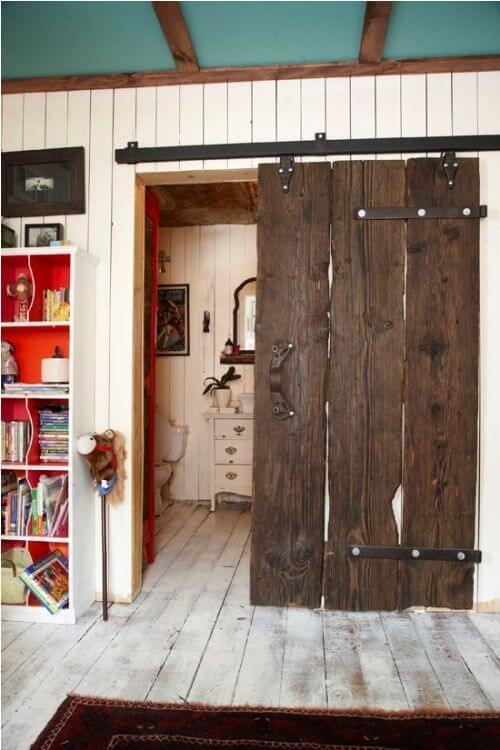 Rustic Barn Door Ideas “Junk” Barn Door