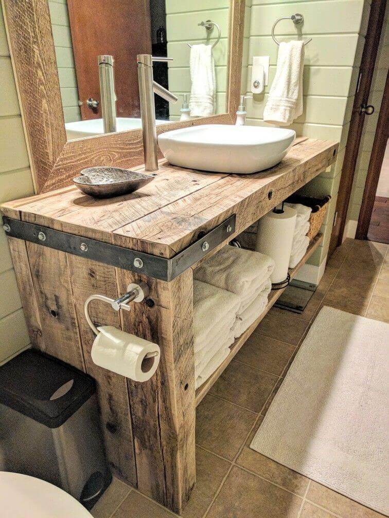 Rustic Bathroom Ideas for Black Vanity Rustic Bathroom Vanity for On Budget Remodeling