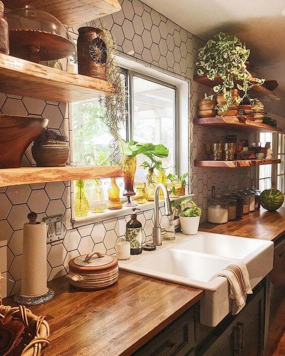 Rustic Farmhouse Kitchen Ideas Finish with Decoration