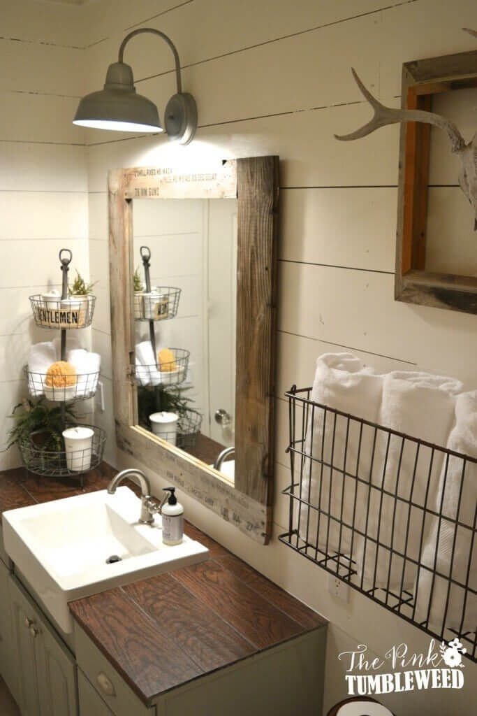 Small Modern Rustic Bathroom Ideas Add Charm to Your Rustic Farmhouse Bathroom