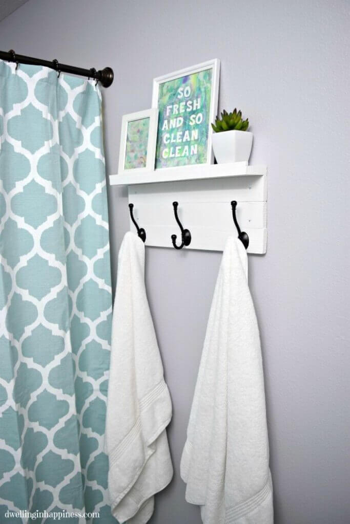 Towel Storage Bathroom Towel Rack in Bathroom Towel Rack with a Shelf