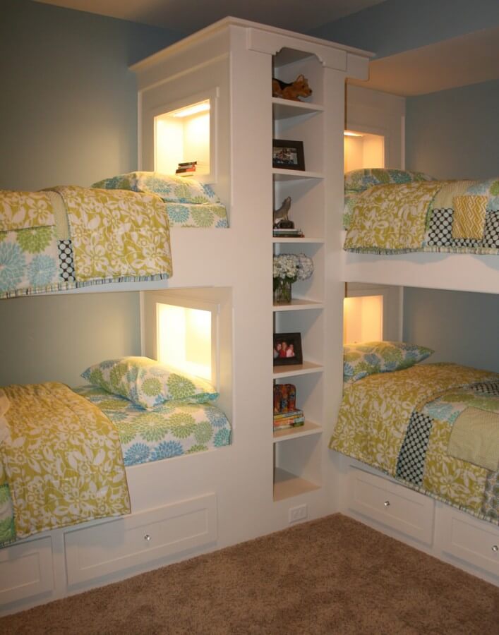 Twin Over Full L Shaped Bunk Beds Double Bunk Bed Ideas