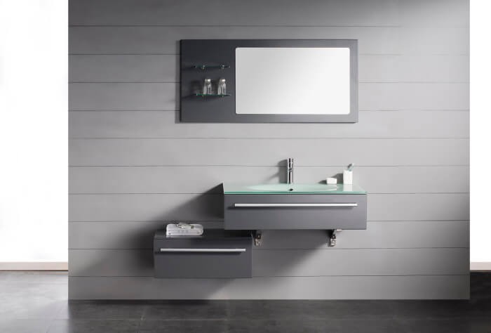 Unique Bathroom Mirror Ideas Single Sink Minimalist Appeal