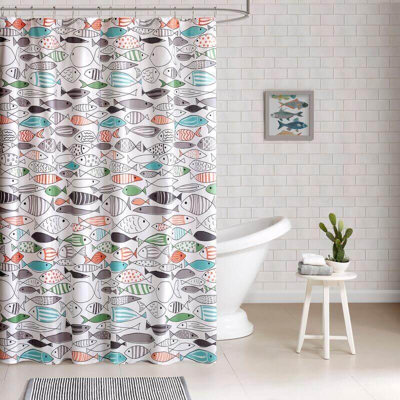 Walk in Shower Curtain Ideas Create Drama to Your Bathroom