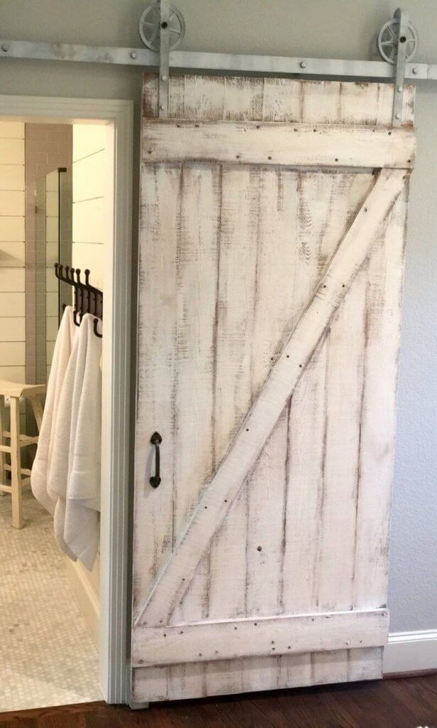 White Barn Door Ideas Shabby Chic Style 2