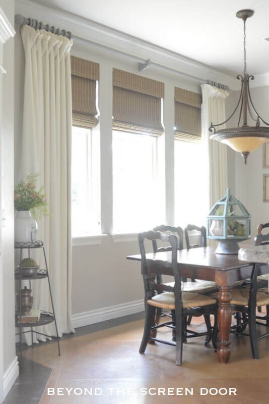 Window Treatment Ideas for Large Windows Fabric Linens and Blinds