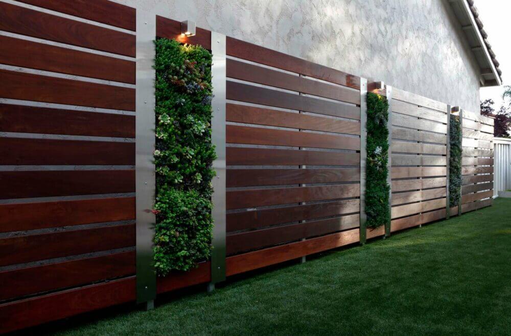Wood Fence Decoration Ideas Wood and Succulents Fencing
