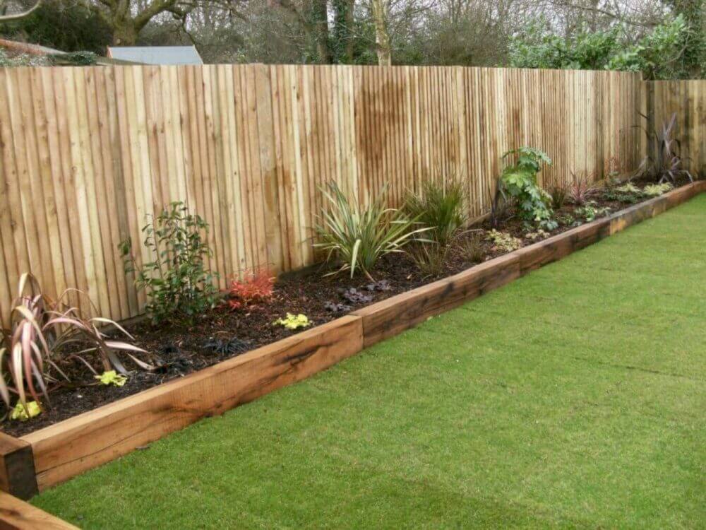 Wooden Fence Ideas Privacy Fence Landscaping Ideas Garden Edging