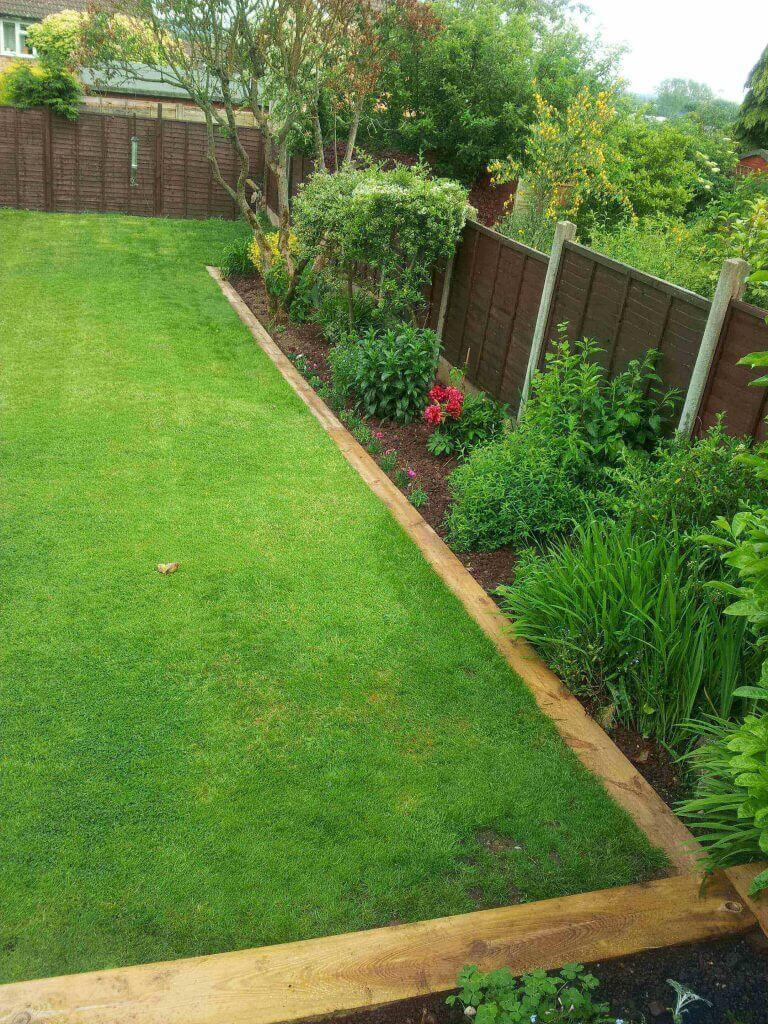 Wooden Lawn Edging Ideas Simple Lawn Edging Wood