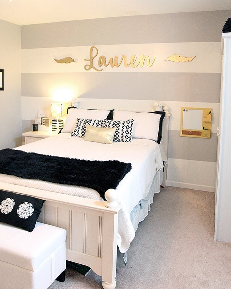 Above The Bed Decor Ideas Pinterest Name on the Wall