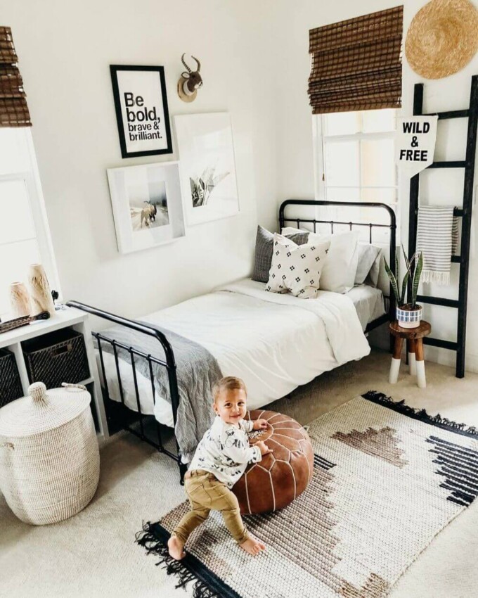 Baby and Toddler Room Ideas Amazing Contrast