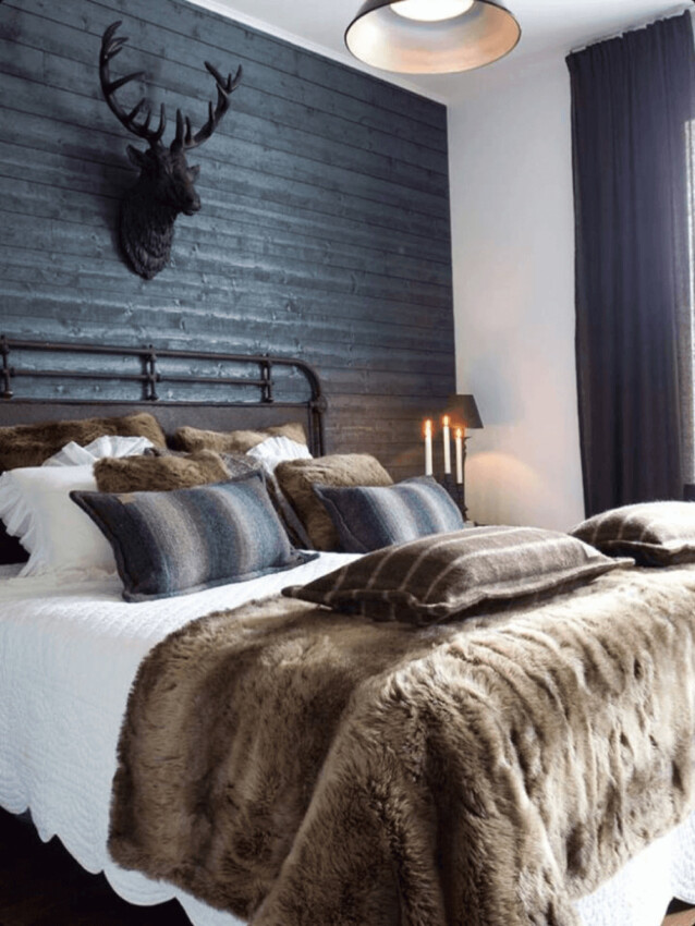 Black Rustic Bedroom Ideas Rustic Here, Luxury There