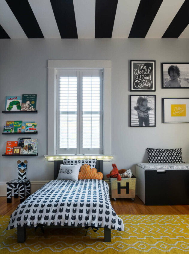 Black and White Boy Bedroom Ideas Playful Black and White