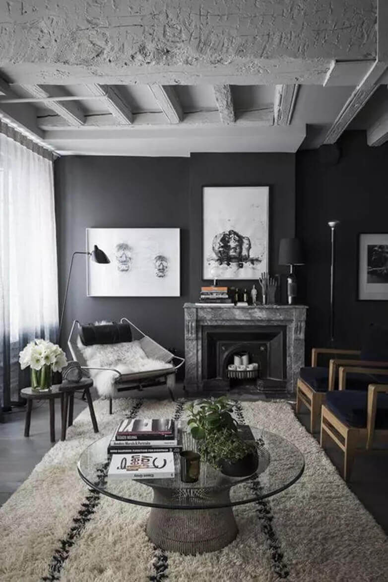 Black and White Living Room Decor Ideas Cozy Modern