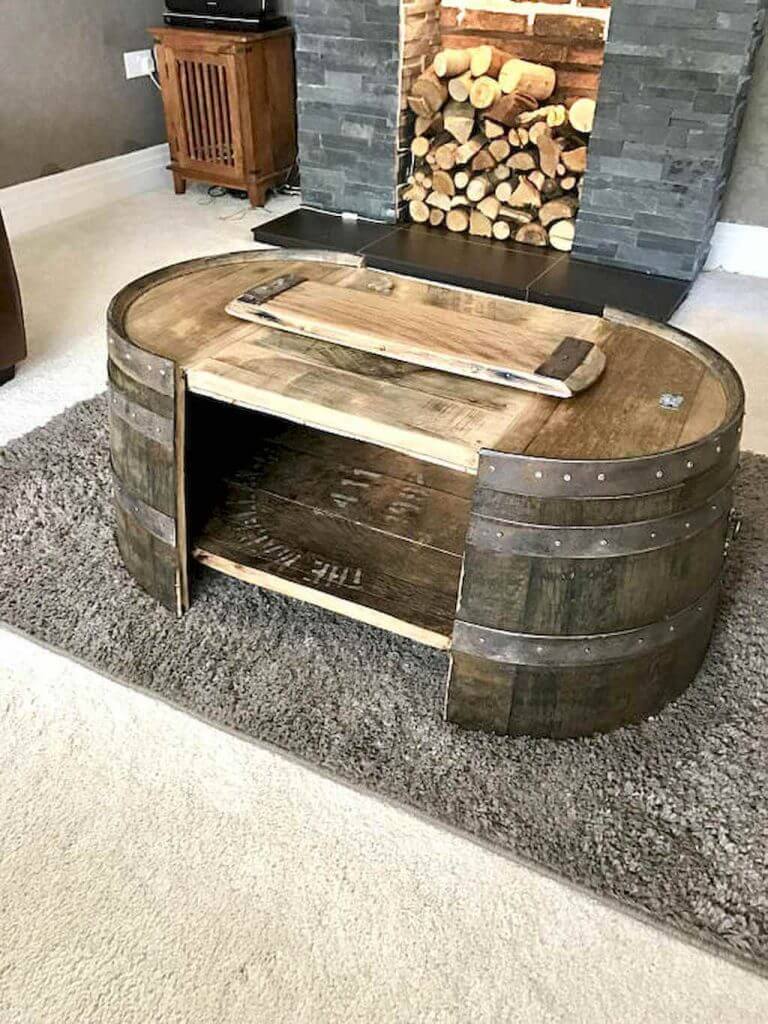 Coffee Table Base Ideas Barrel Round Coffee Table