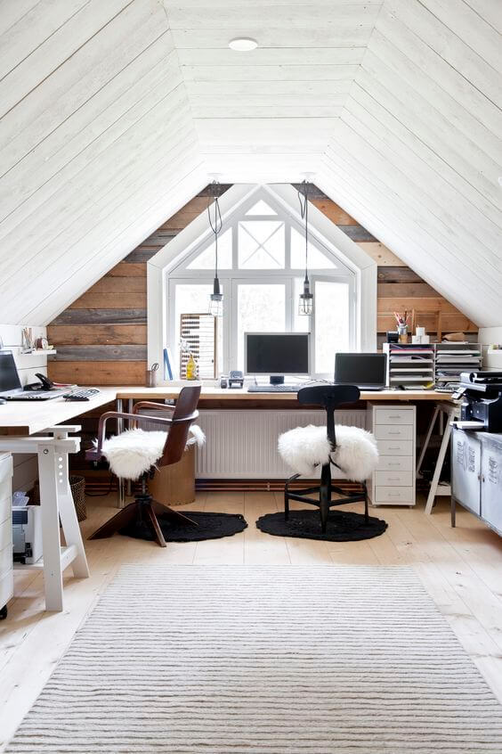 Cool Attic Room Ideas Home Office