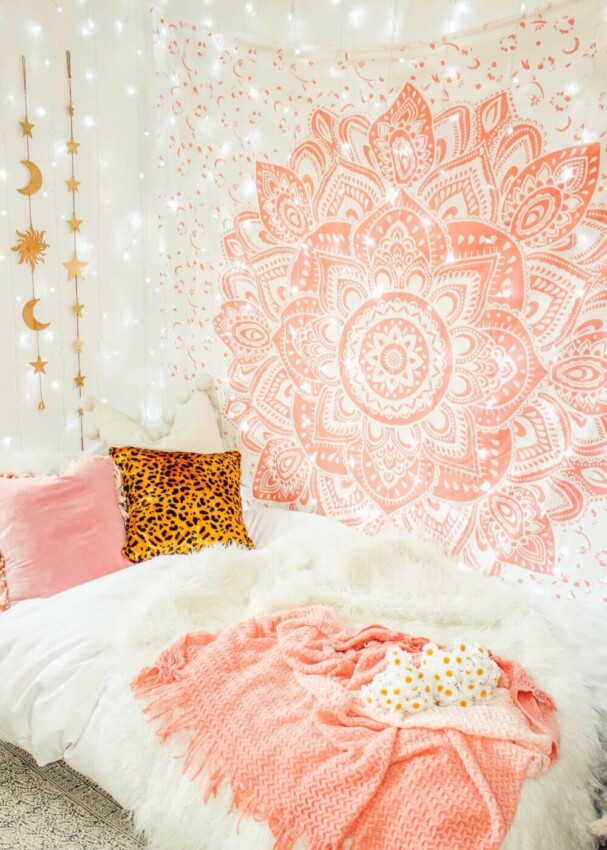 DIY Bedroom Wall Decor Ideas Blush Rose