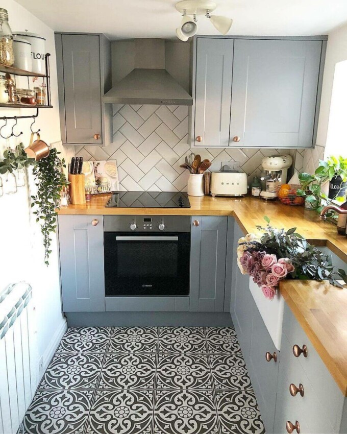Floor Kitchen Paint Ideas Retro Patterns