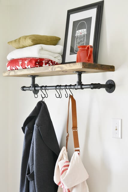 Hanging Coat Rack Ideas DIY Industrial Coat Rack