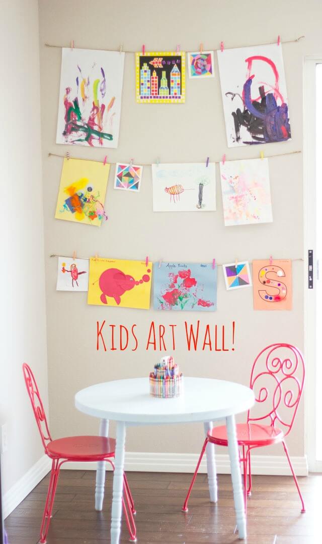 Kid Playroom Ideas Decor Kids Art Displays