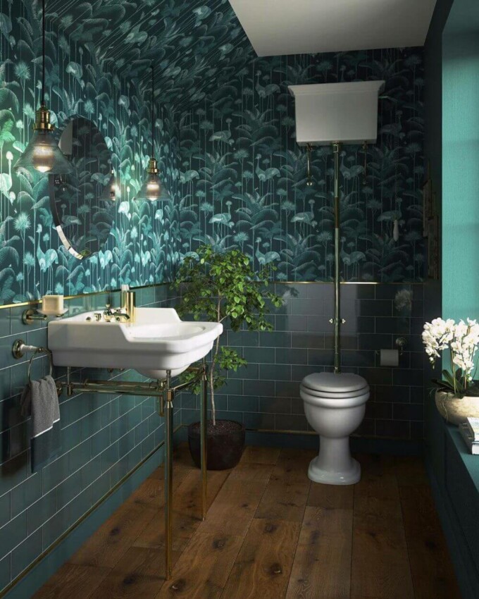 Large Bathroom Wall Decor It’s All Green