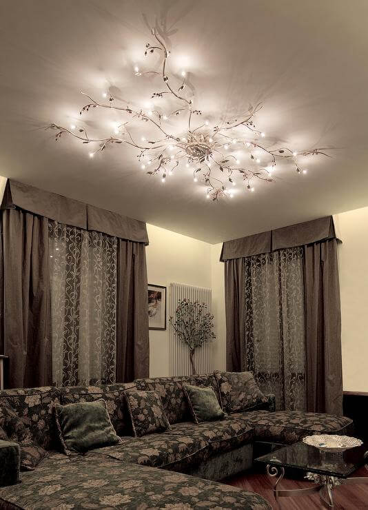 Living Room Lighting Ideas High Ceiling Majestic Ceiling Light