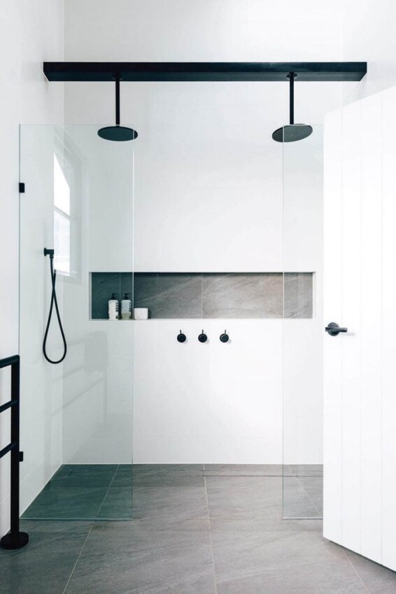 Master Bathroom Shower Tile Ideas Choose Monochrome, Choose Simple