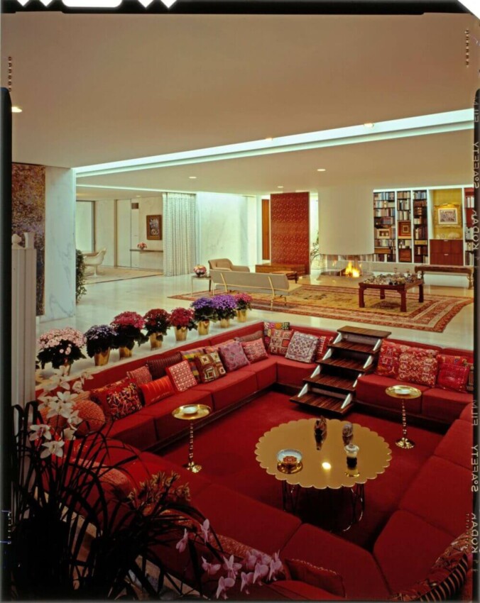 Mid Century Sunken Living Room Indian Style