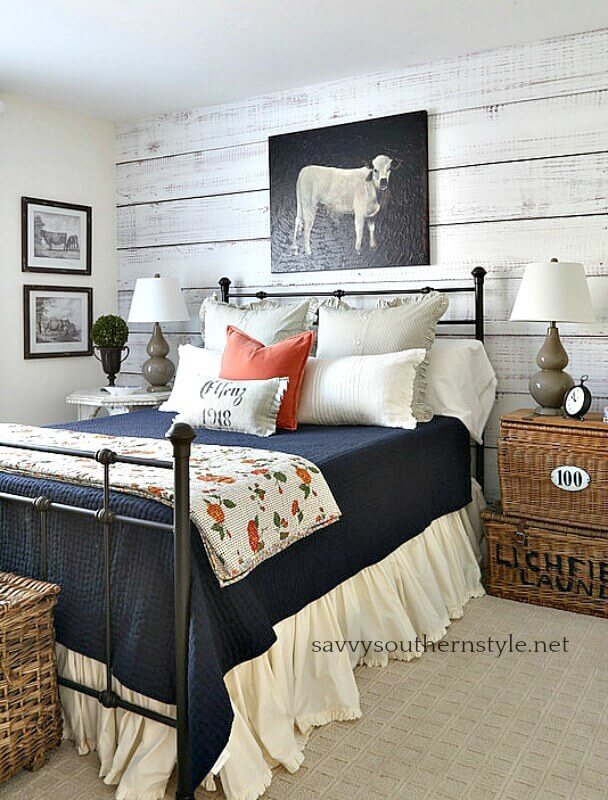 Modern Rustic Bedroom Ideas Antique Black Bed